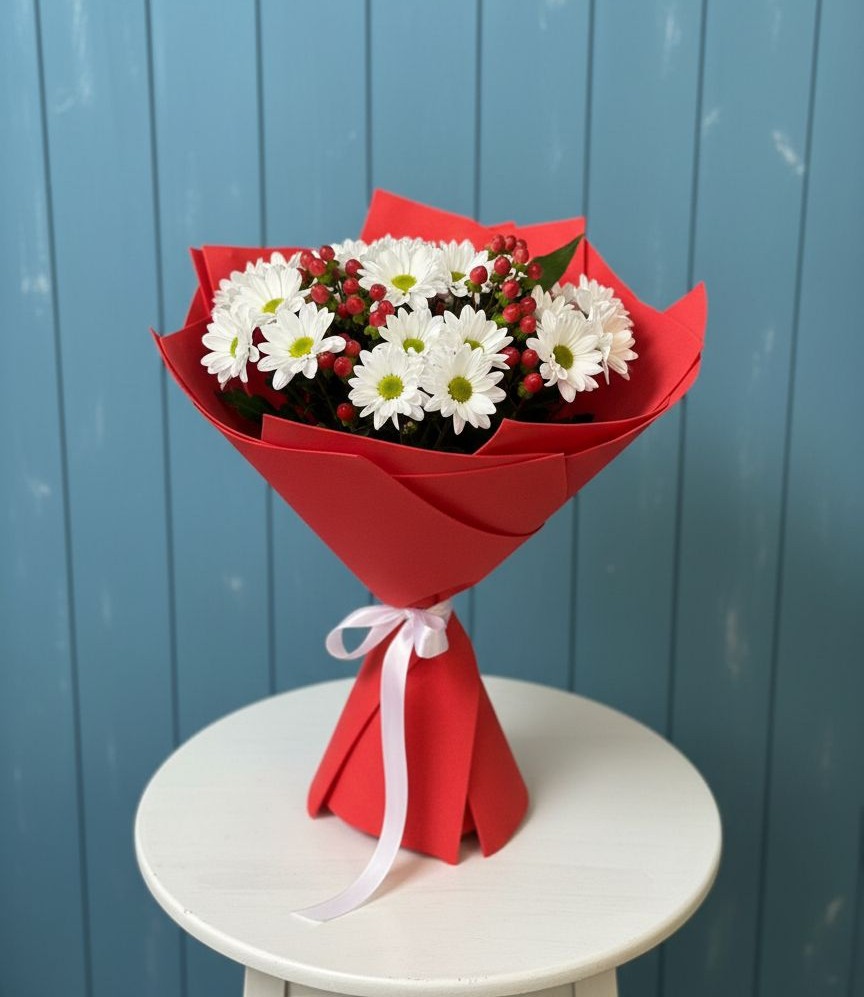 Букет цветов из: Хризантемы в Кыштовке