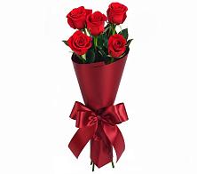 Букет 5 Красных роз Эдлесс Лав в Кыштовке