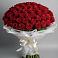 Букет 101 Красная роза Блэк Мэджик в Кыштовке