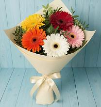 Букет цветов из:  Герберы #REPLACE_PRED# Кыштовке