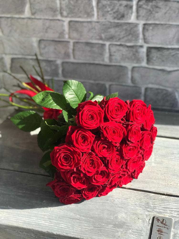 Букет Красные розы Фридом в Кыштовке