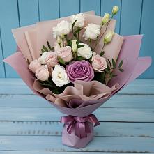 Букет цветов из:  Розы и Лизиантусы #REPLACE_PRED# Кыштовке