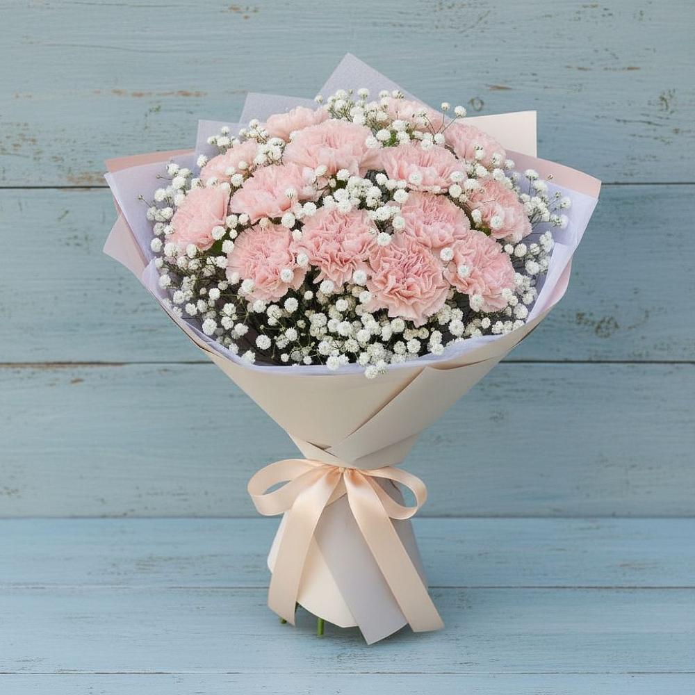 Букет цветов из: Гвоздики в Кыштовке