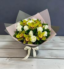 Букет цветов из:  Орхидеи и Розы в Кыштовке