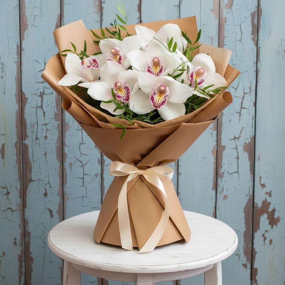 Букет цветов из: Орхидеи и Розы в Кыштовке