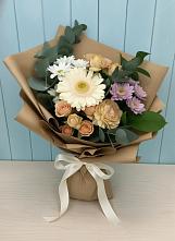Букет цветов из:  Герберы и Хризантемы в Кыштовке
