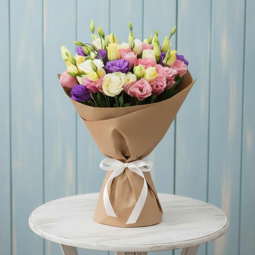 Букет цветов из: Лизиантусы в Кыштовке