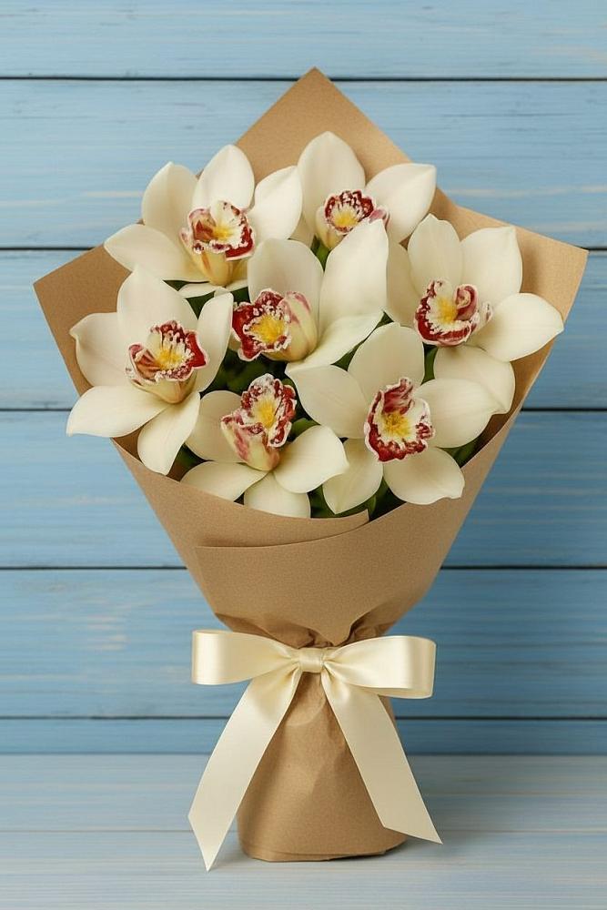 Букет цветов из: Орхидеи и Розы в Кыштовке